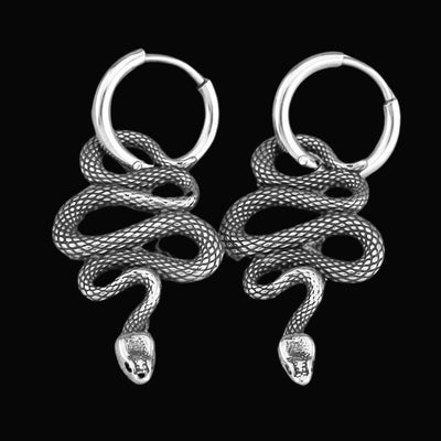 Jormungandr Serpent Viking Earrings