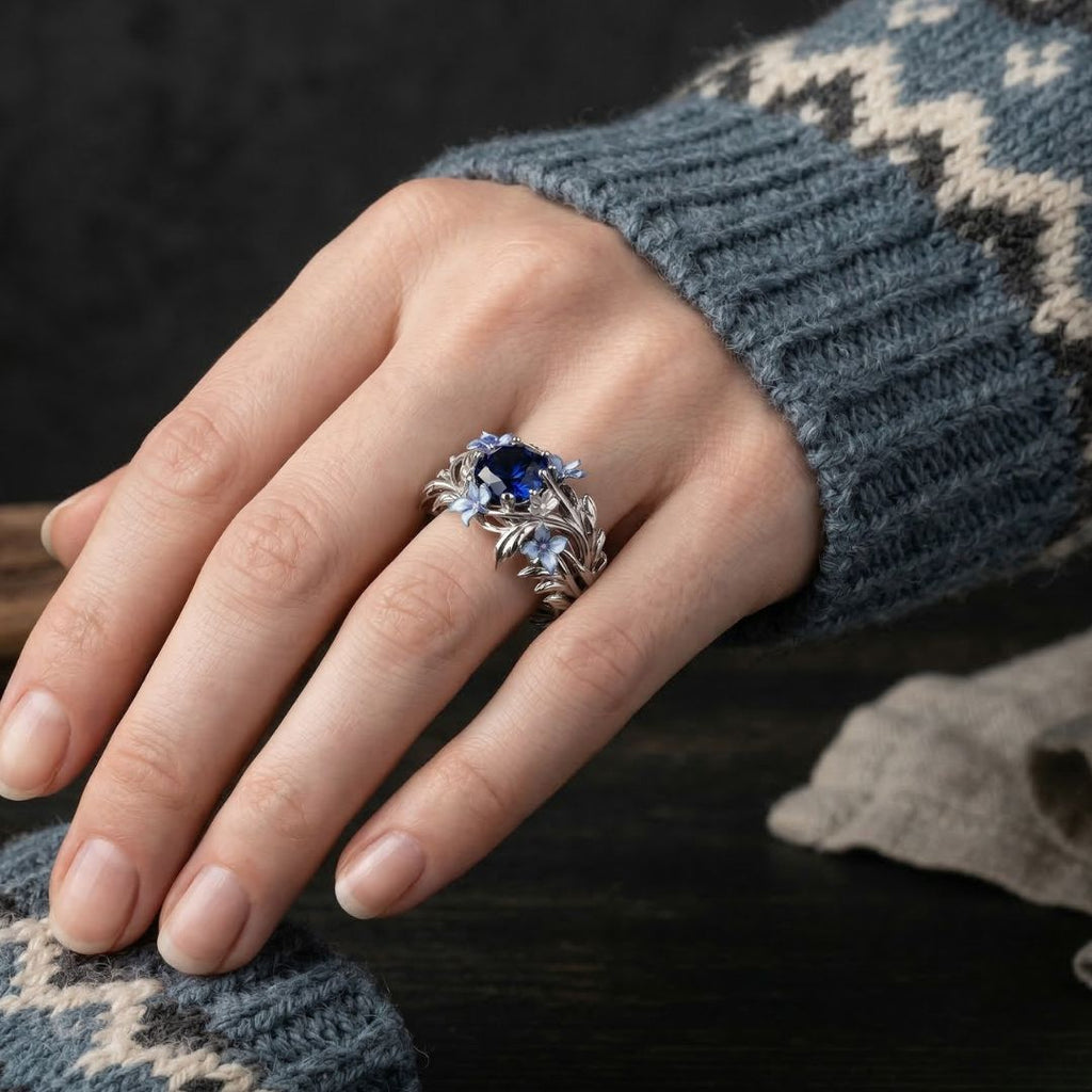 Arctic Petal Ring - Norse Women's Ring - Alternative Angle | Epic Loot Shop