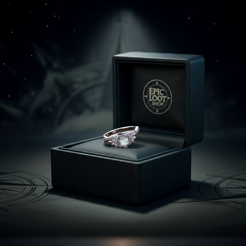 Snowflower Halo Ring