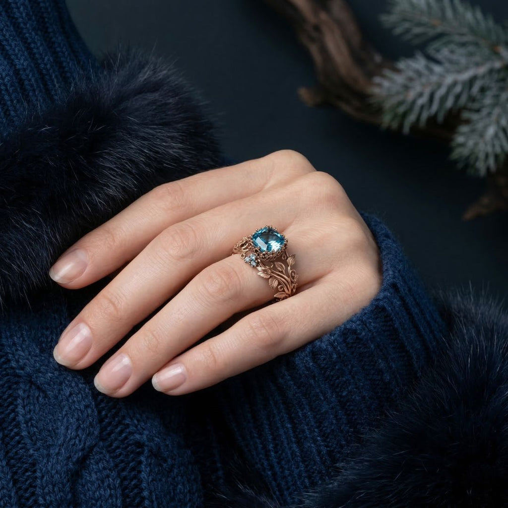 Thorned Eden Ring - Norse Women's Ring - Alternative Angle | Epic Loot Shop