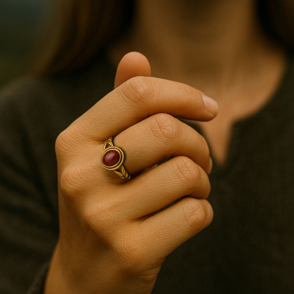 Golden Rowan Ring