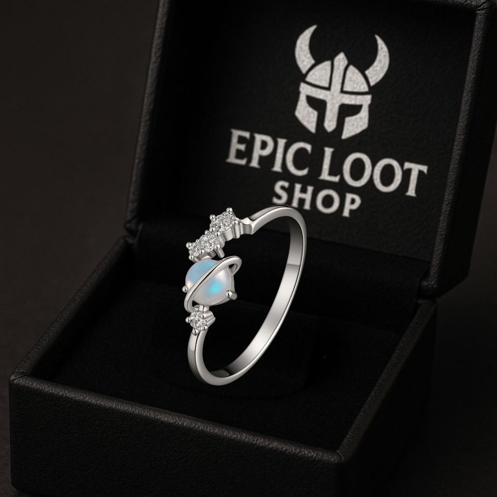 Freyja’s Moonring - Norse Women's Ring - Alternative Angle | Epic Loot Shop