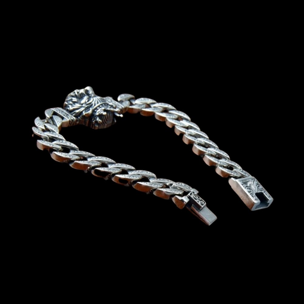925 Silver Nemean Lion Sovereign Bracelet
