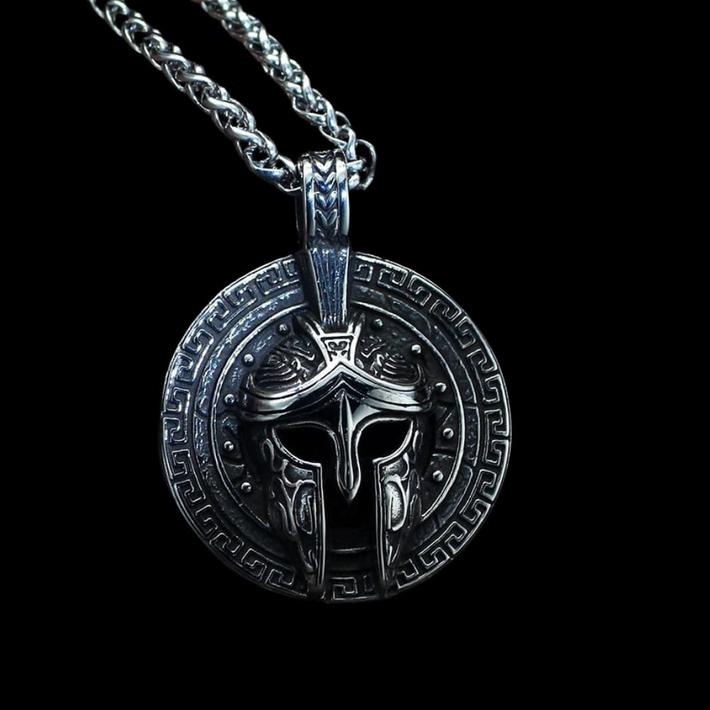 Ancient Greek Warrior Pendant Necklace