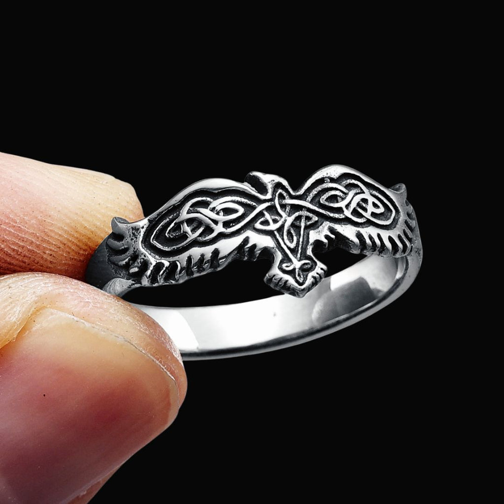 Nordic Raven Ring