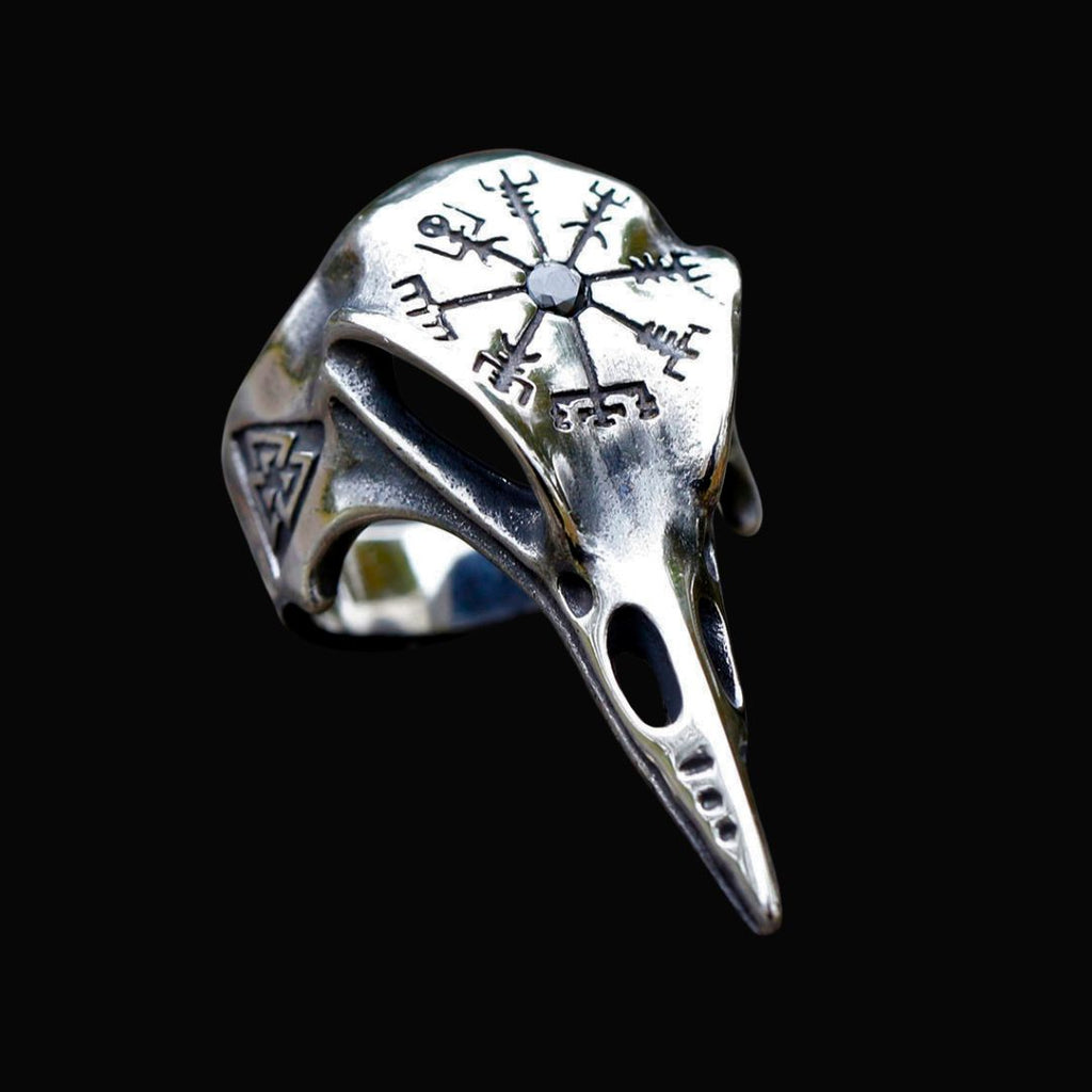 Vintage Odin Crow Ring