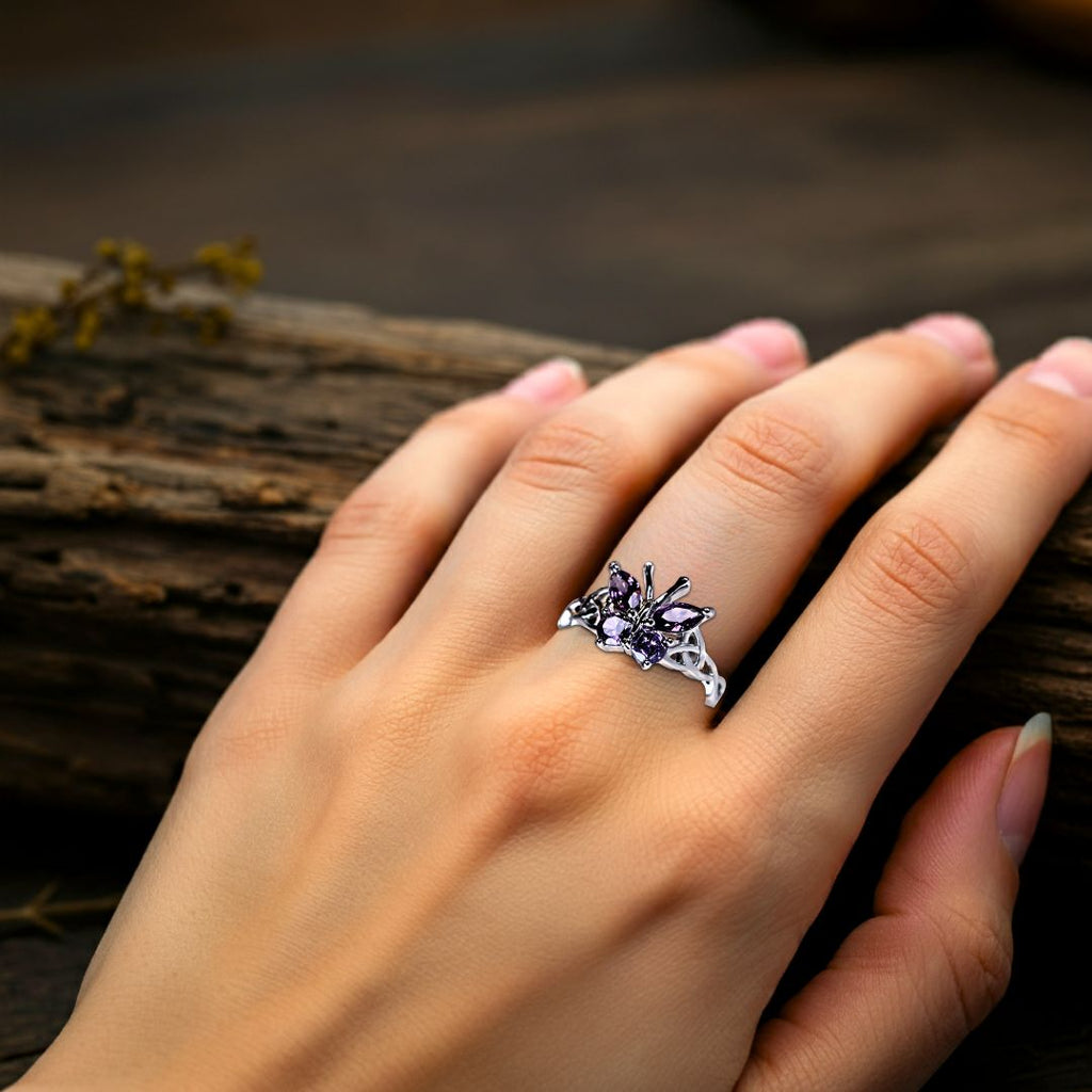 Freya's Flight Ring - Norse Women's Ring - Close-up | Epic Loot Shop