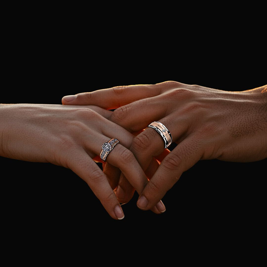 Shielded Love Couples Ring - Viking Ring | Epic Loot Shop