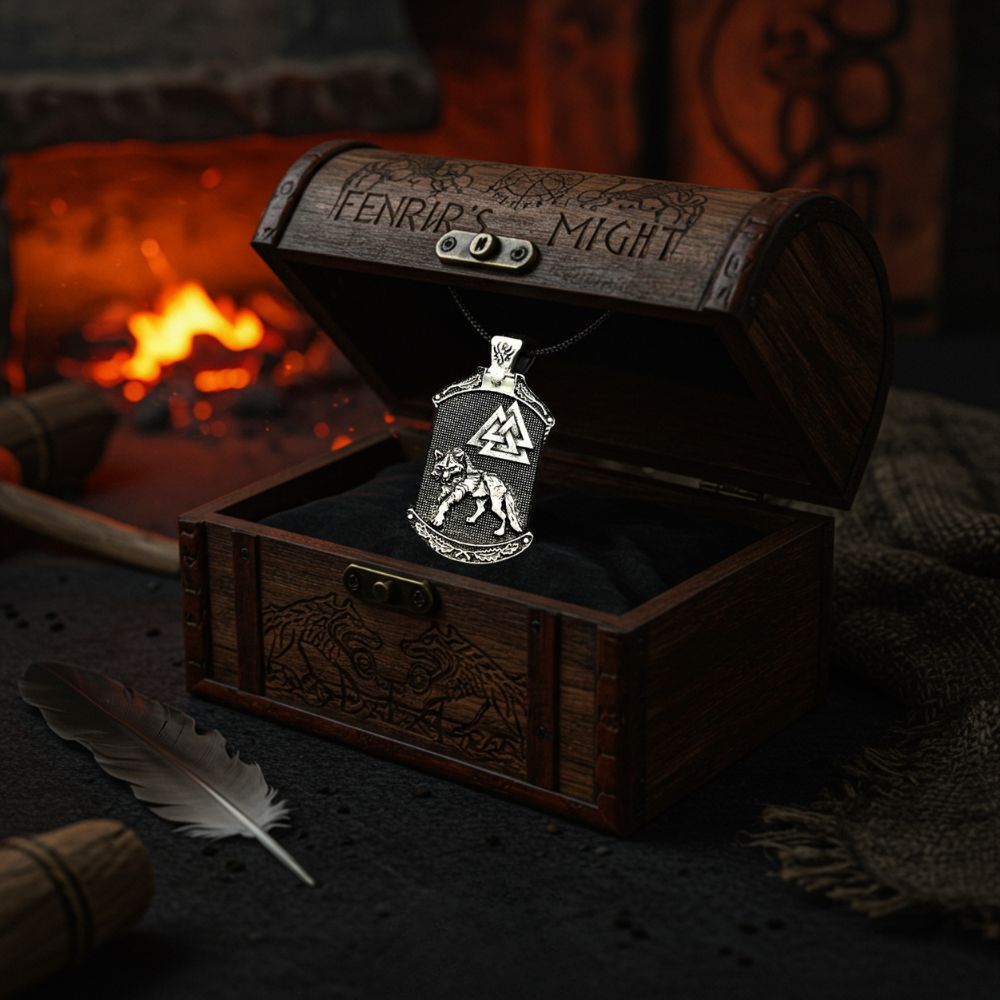 Fenrir’s Might Pendant - Viking Necklace - Alternative Angle | Epic Loot Shop