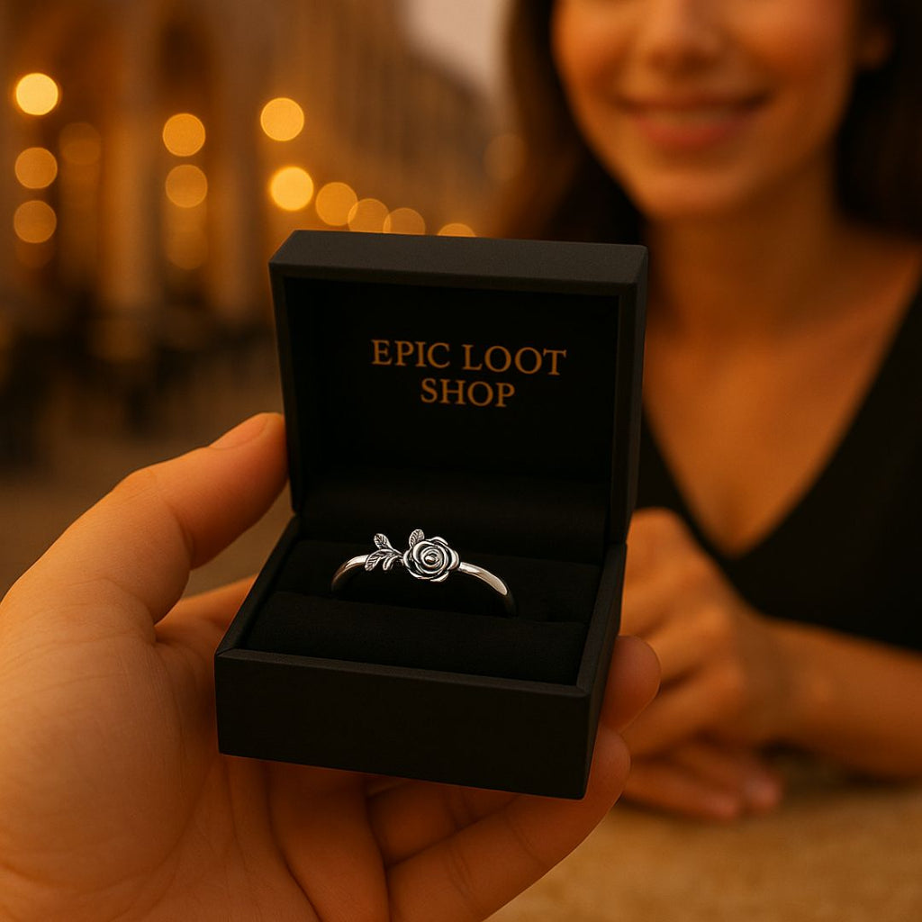 Nóttblóm Ring - Norse Women's Ring - Close-up | Epic Loot Shop