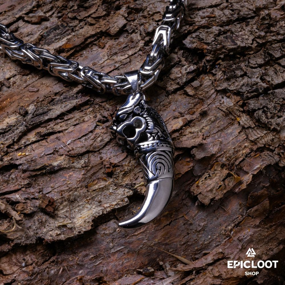 Massive Fenrir Wolf King Chain