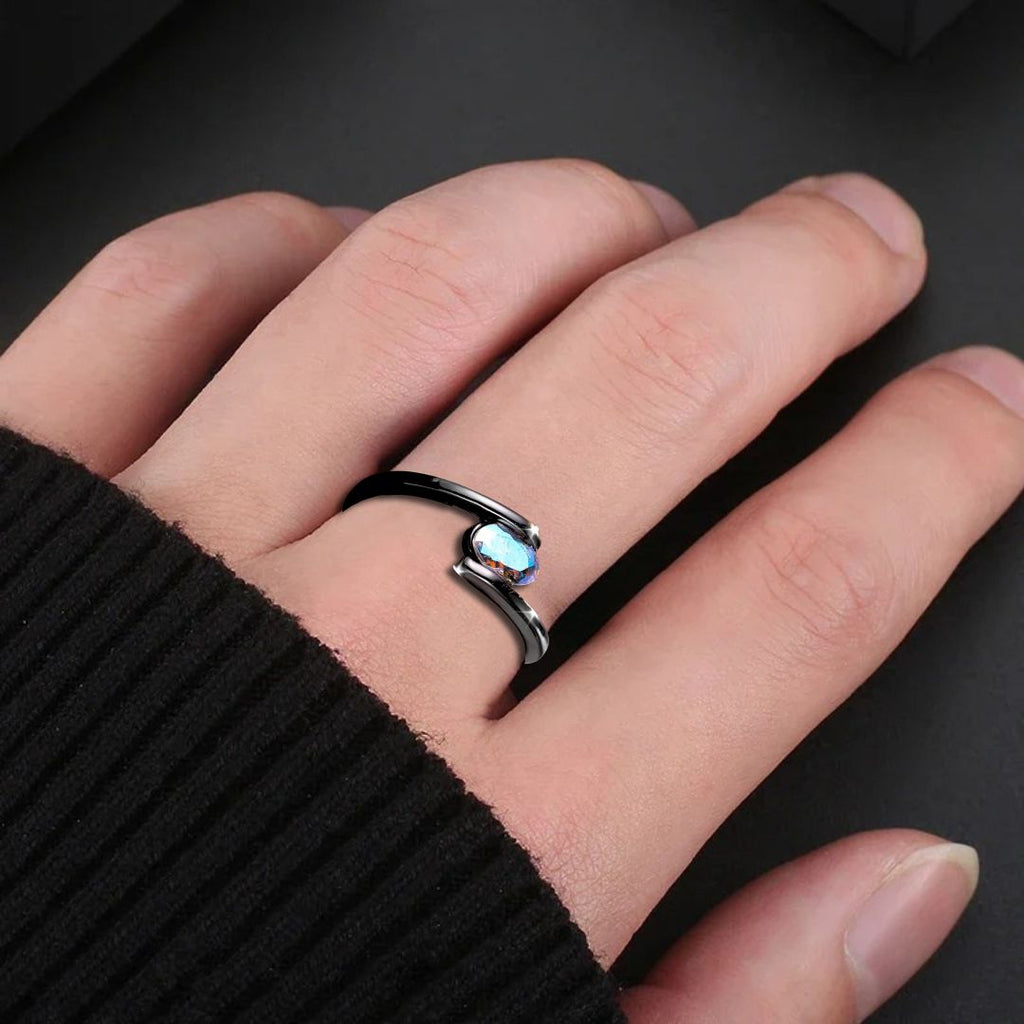 Prism of Eternity Ring - Norse Women's Ring - Close-up | Epic Loot Shop