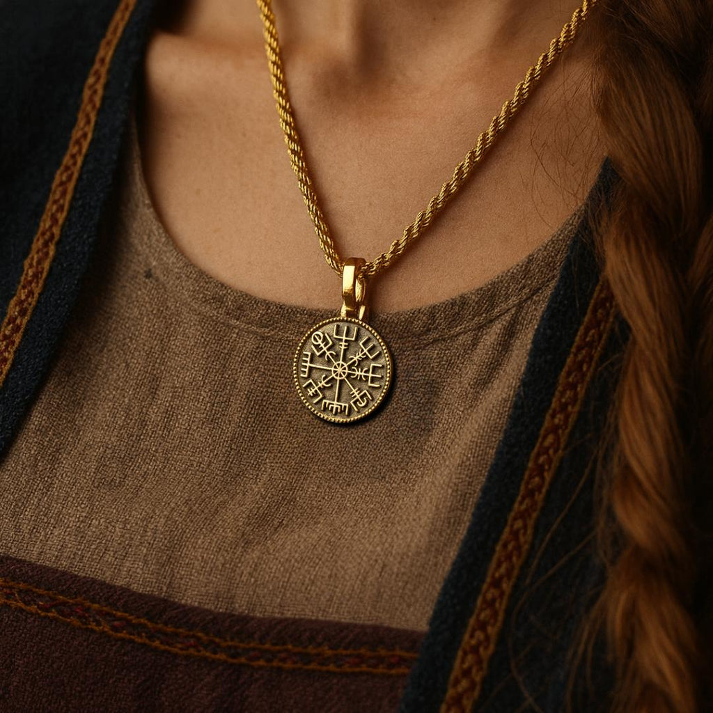 Vegvisir Compass Necklace