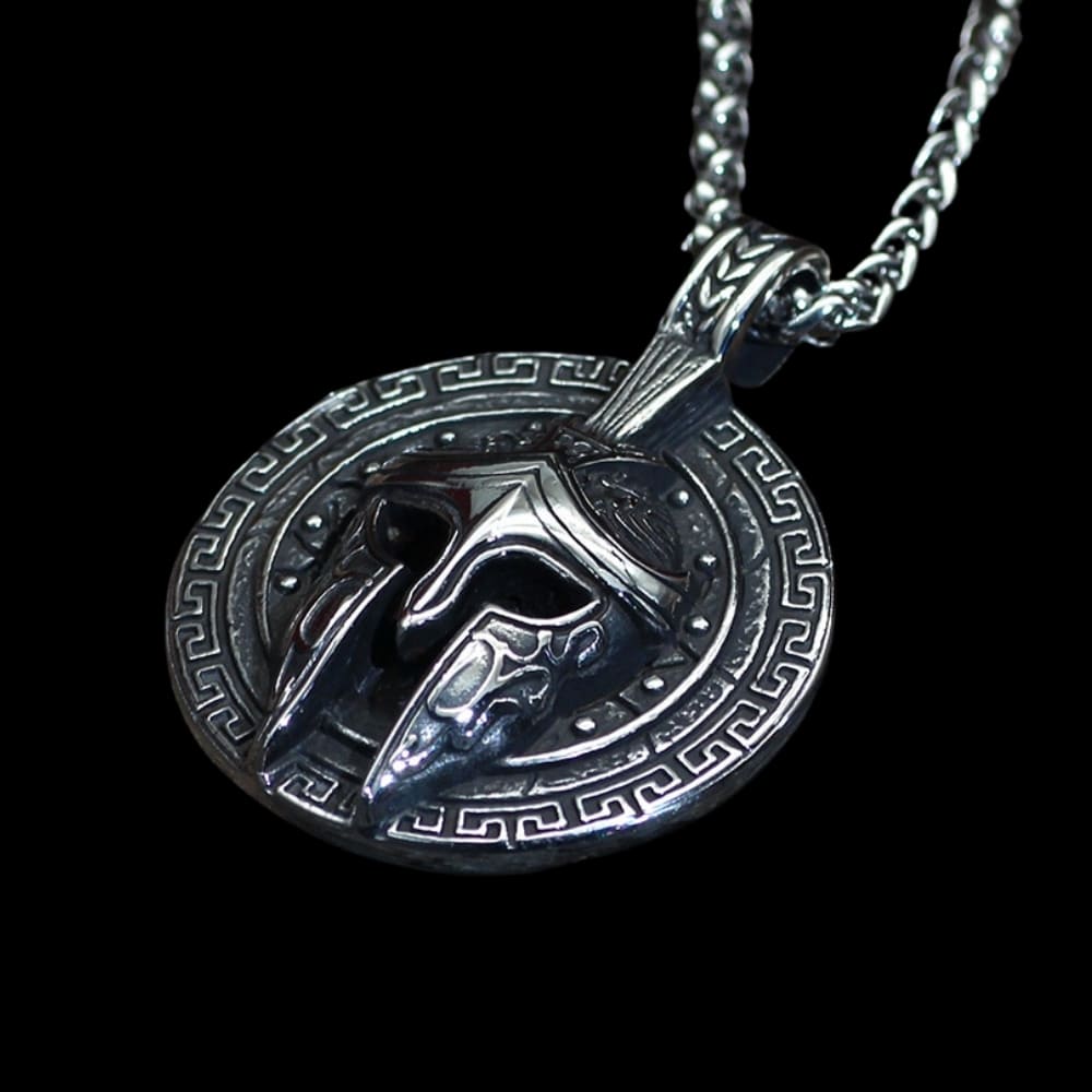 Ancient Greek Warrior Pendant Necklace