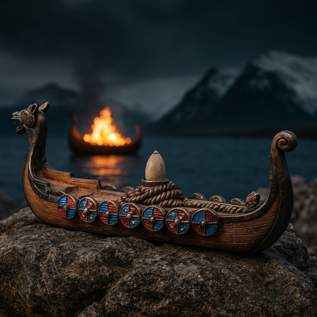 Incense Burner Viking Drakkar Long Ship