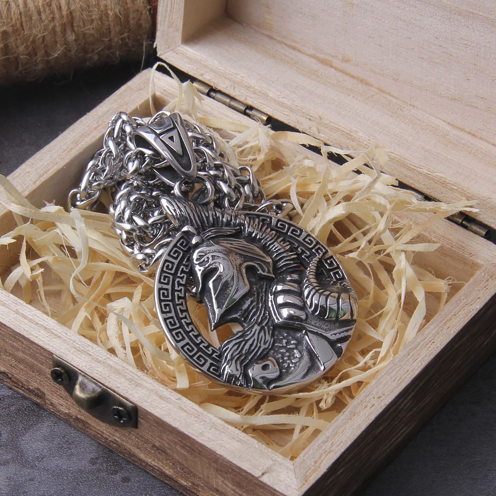 Spartan Spirit: Classic Greek Warrior Necklace