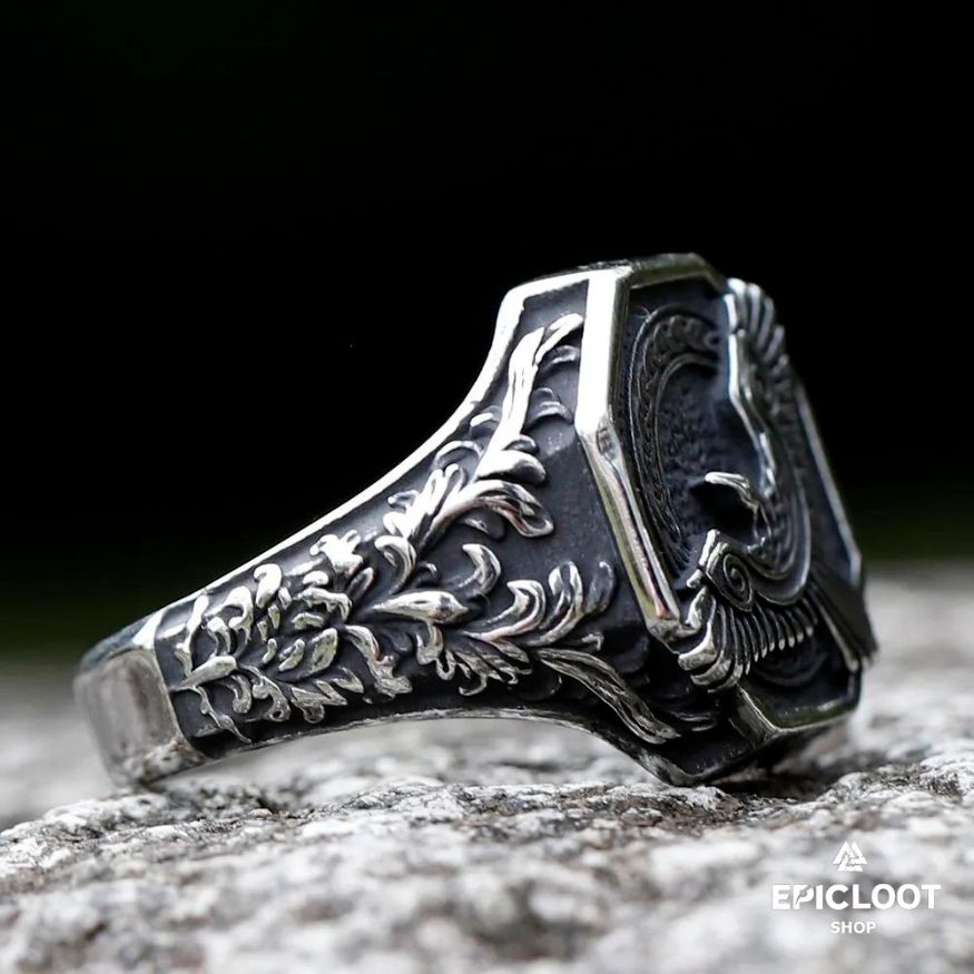 Wisdom's Envoy Nordic Raven Ring