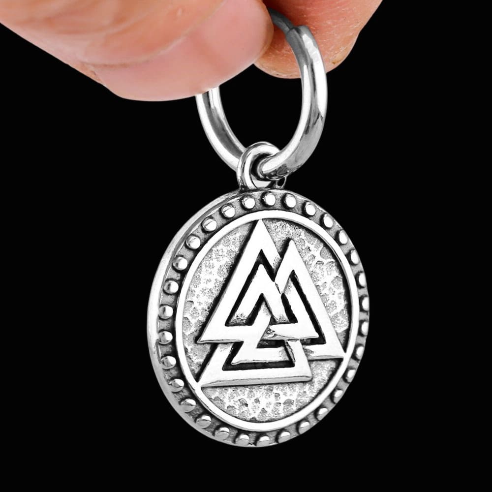 Viking Warrior Valknut Earrings