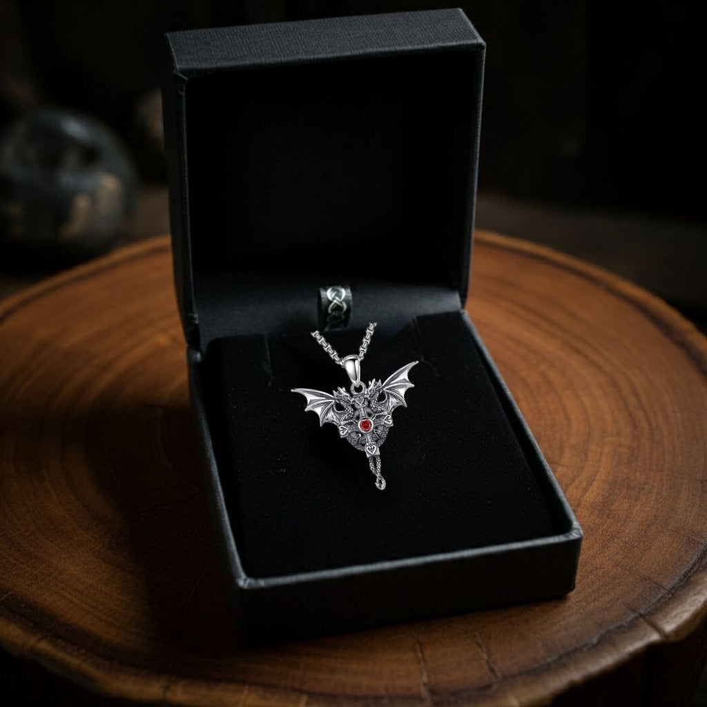 Twin Dragon Guardian Pendant