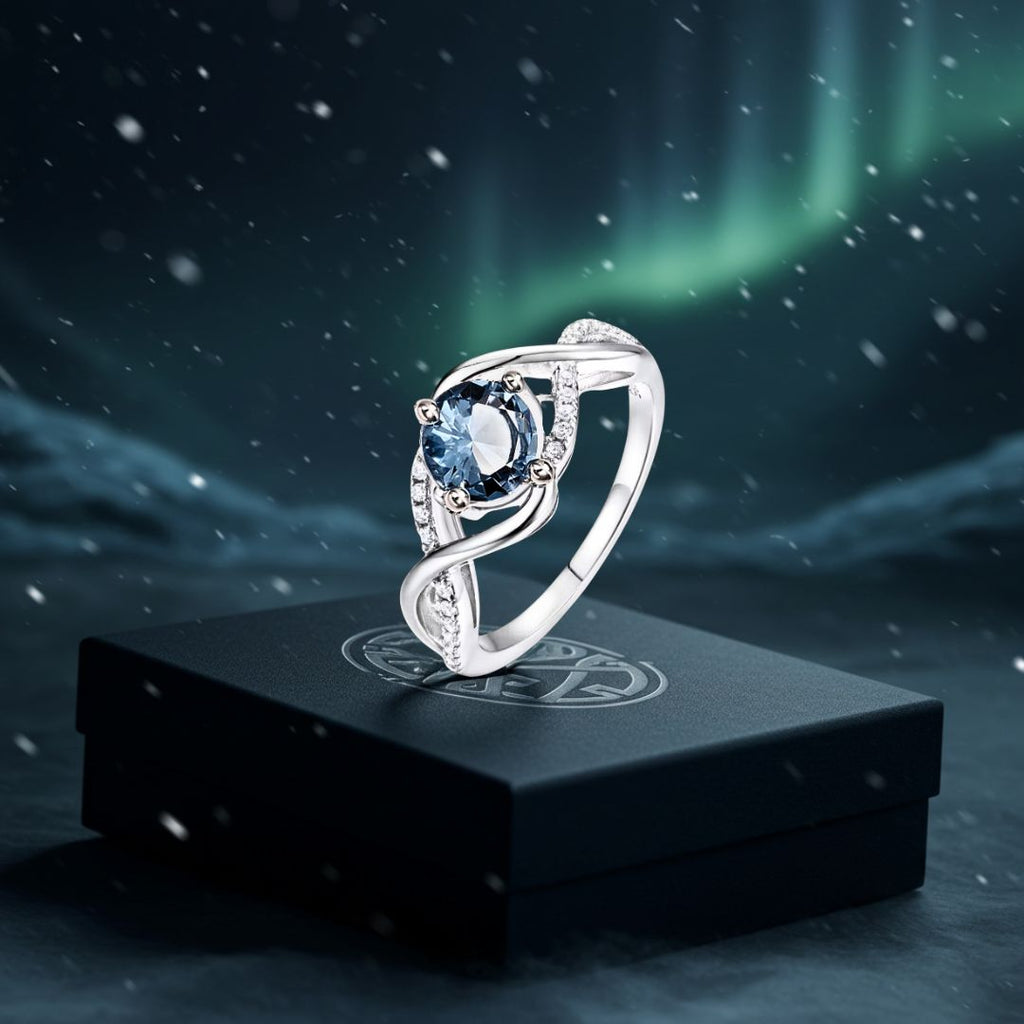 Wave of Njord - Norse Women's Ring - Close-up | Epic Loot Shop