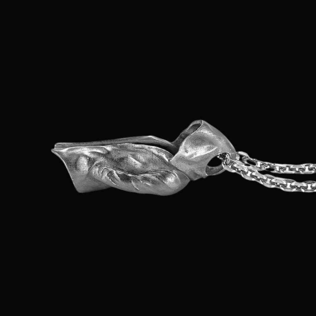 Stealthy Assassin Stainless Steel Pendant - Viking Necklace - Close-up | Epic Loot Shop