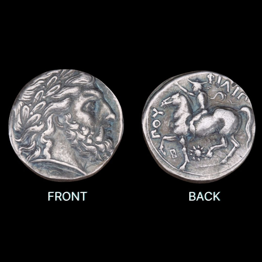 Replica of Zeus & Horseman Ancient Coin