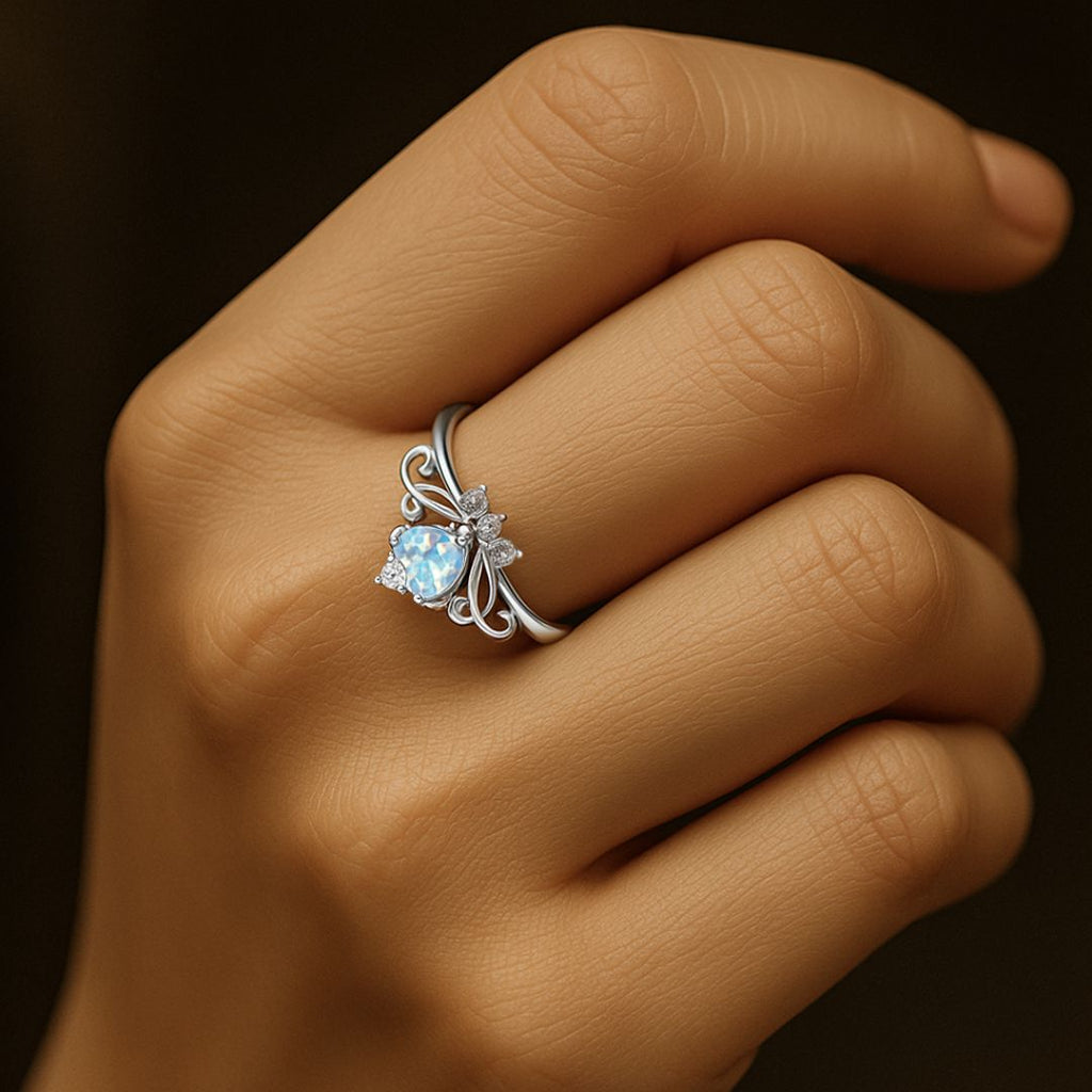 Auroralyn Ring - Norse Women's Ring - Detailed View | Epic Loot Shop
