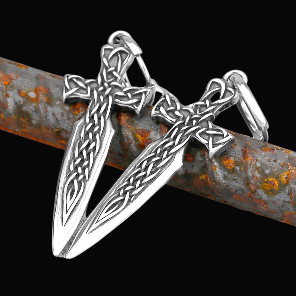 Nordic Sword Viking Earrings