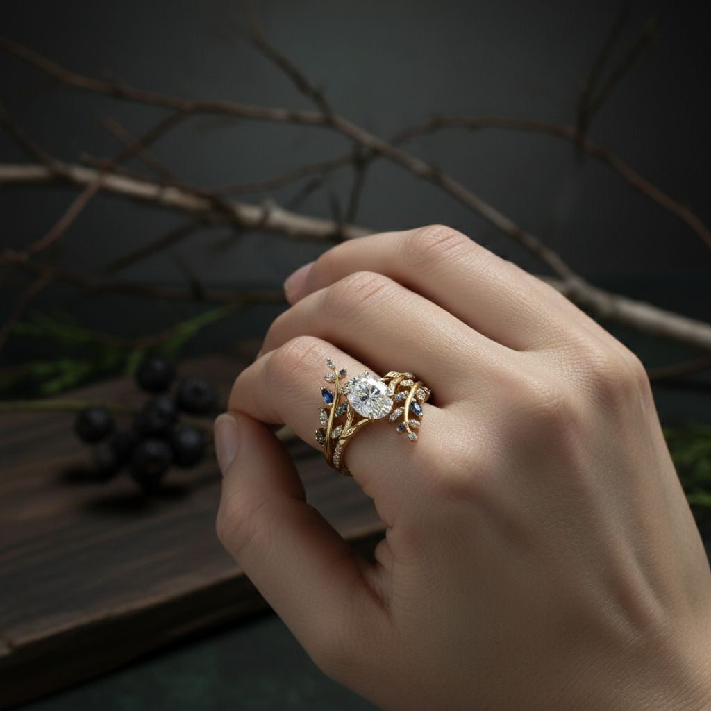 Fate's Golden Weaver - Norse Women's Ring - Close-up | Epic Loot Shop