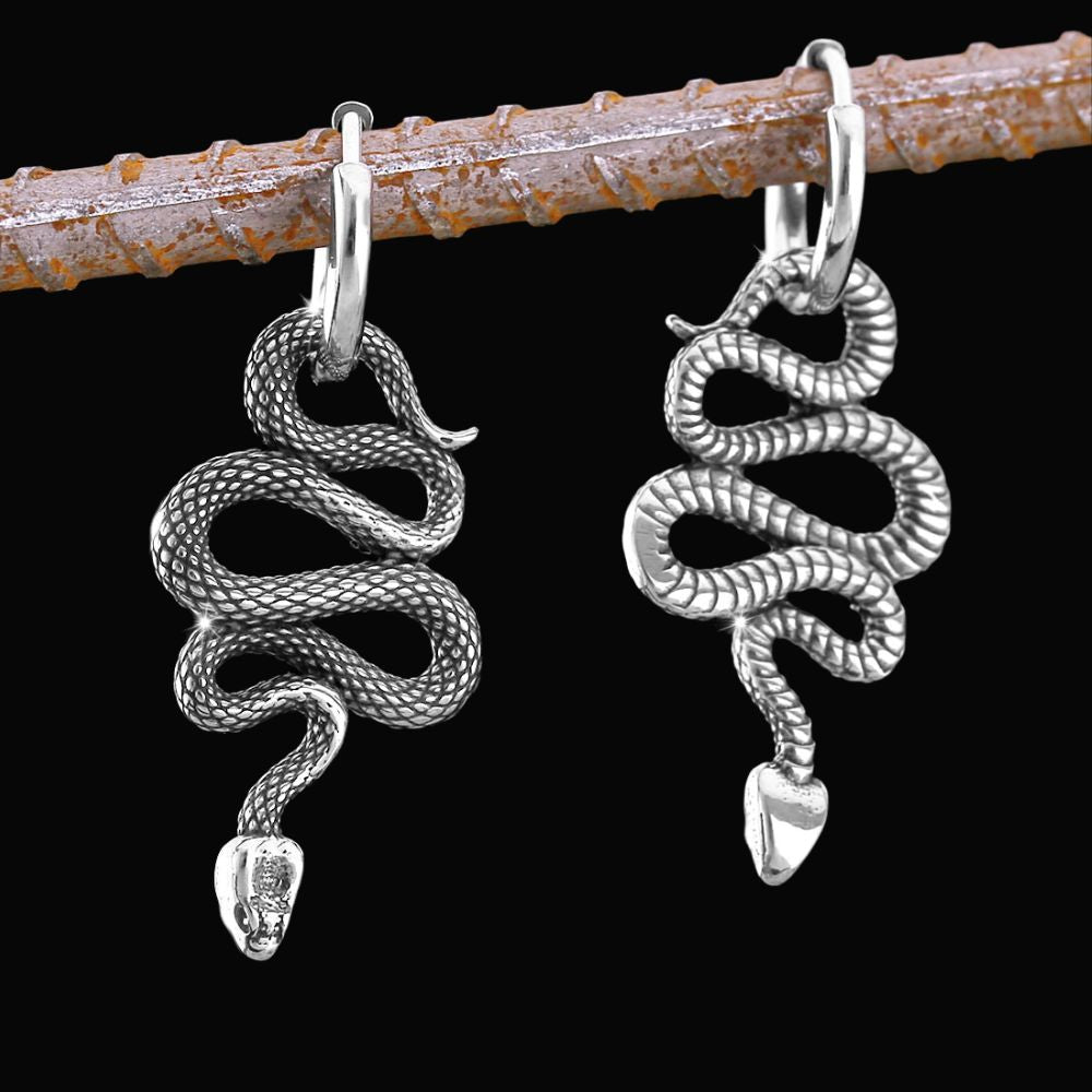 Jormungandr Serpent Viking Earrings