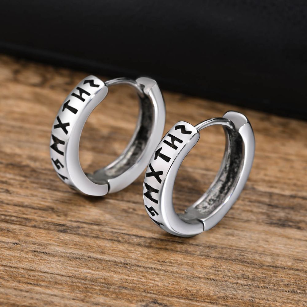 Old Norse Runes Viking Earrings