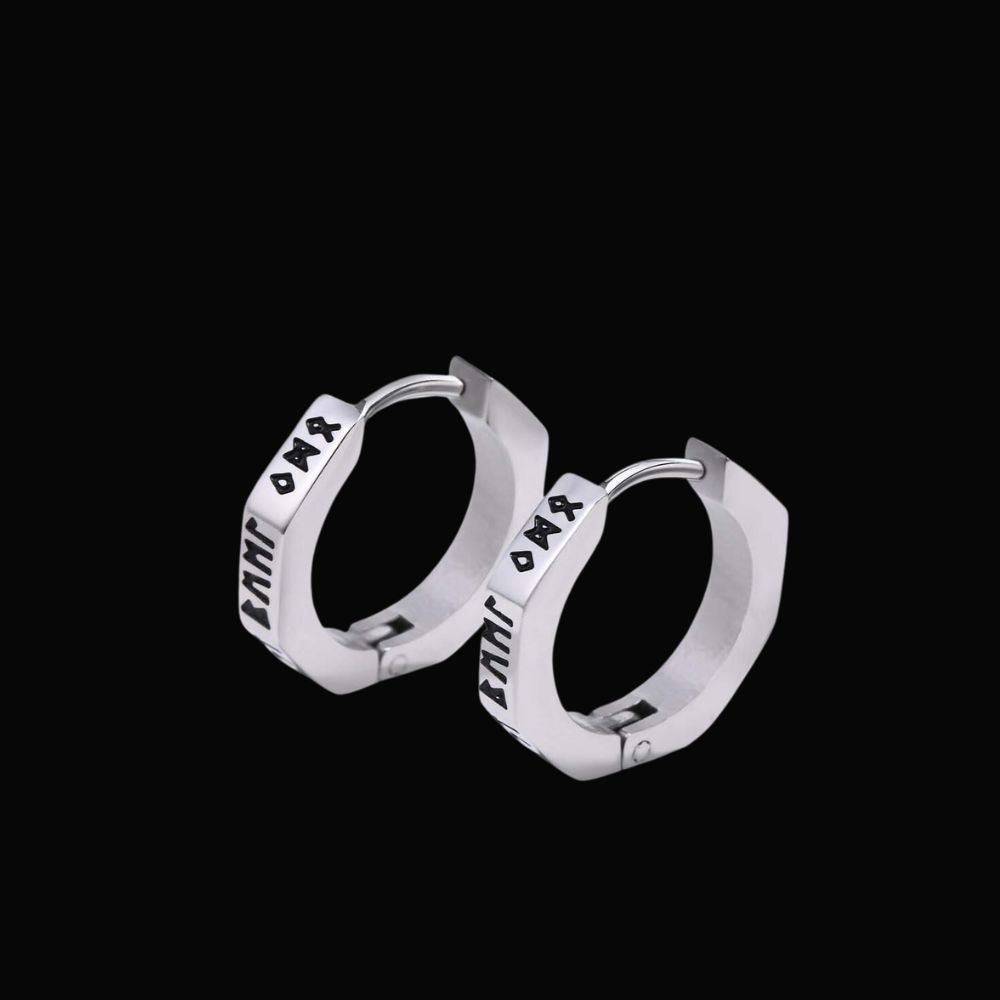 Runic Letter Viking Earrings