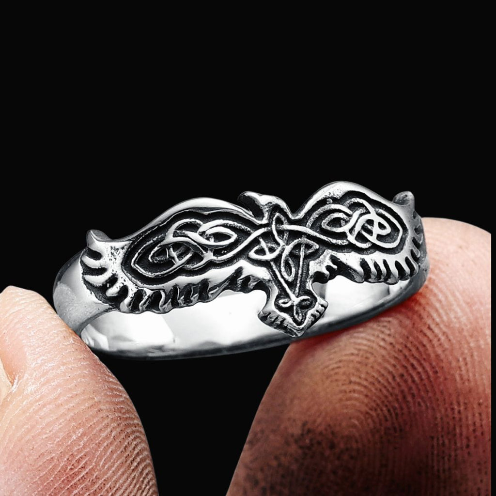 Nordic Raven Ring