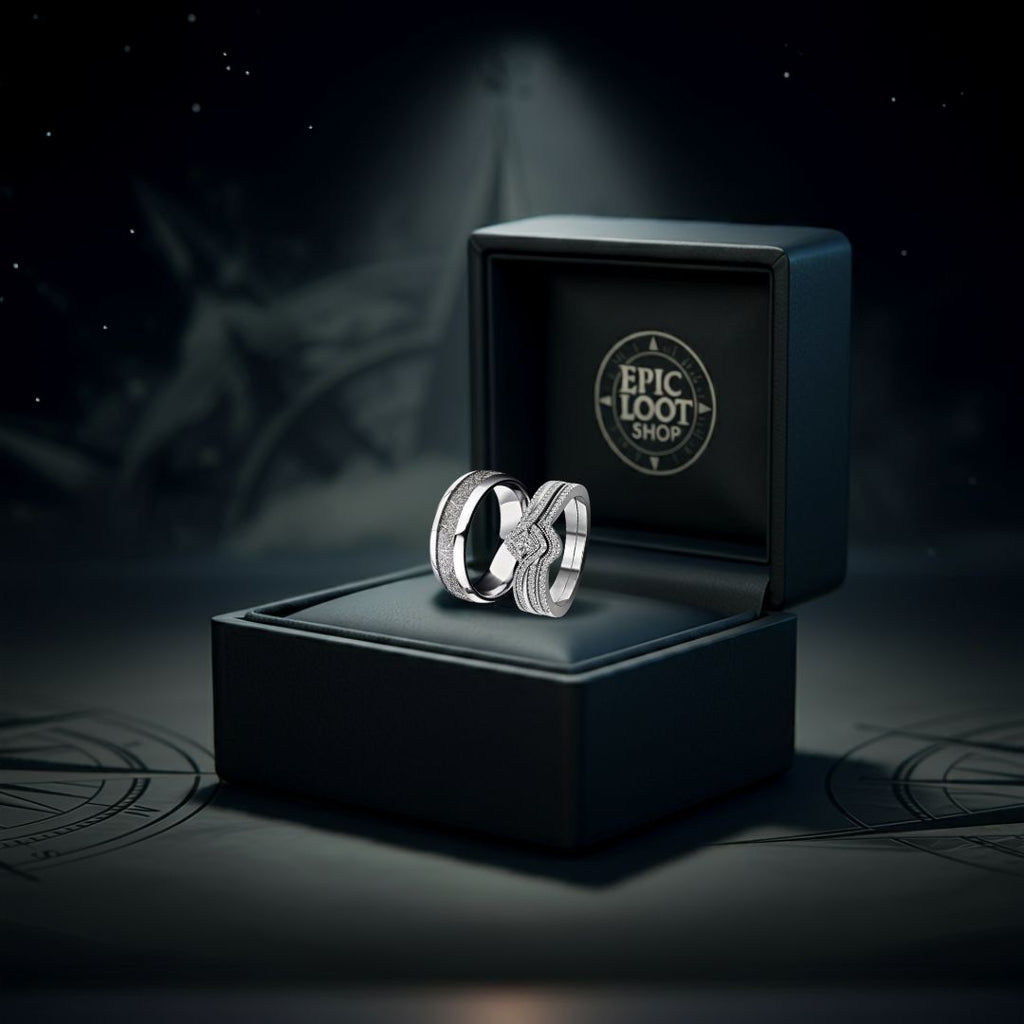 Glacier Heart Couples Ring