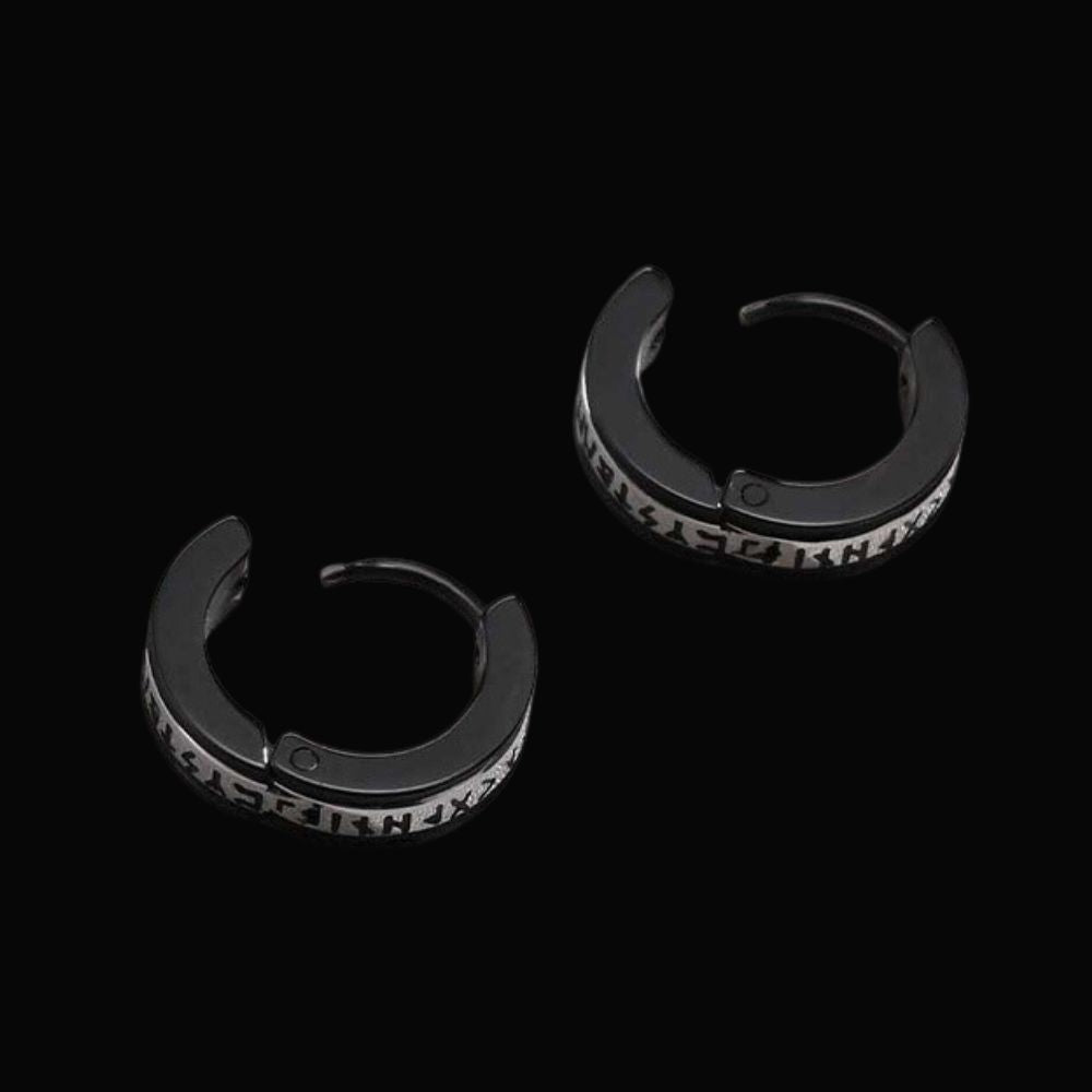 Runic Nordic Viking Earrings