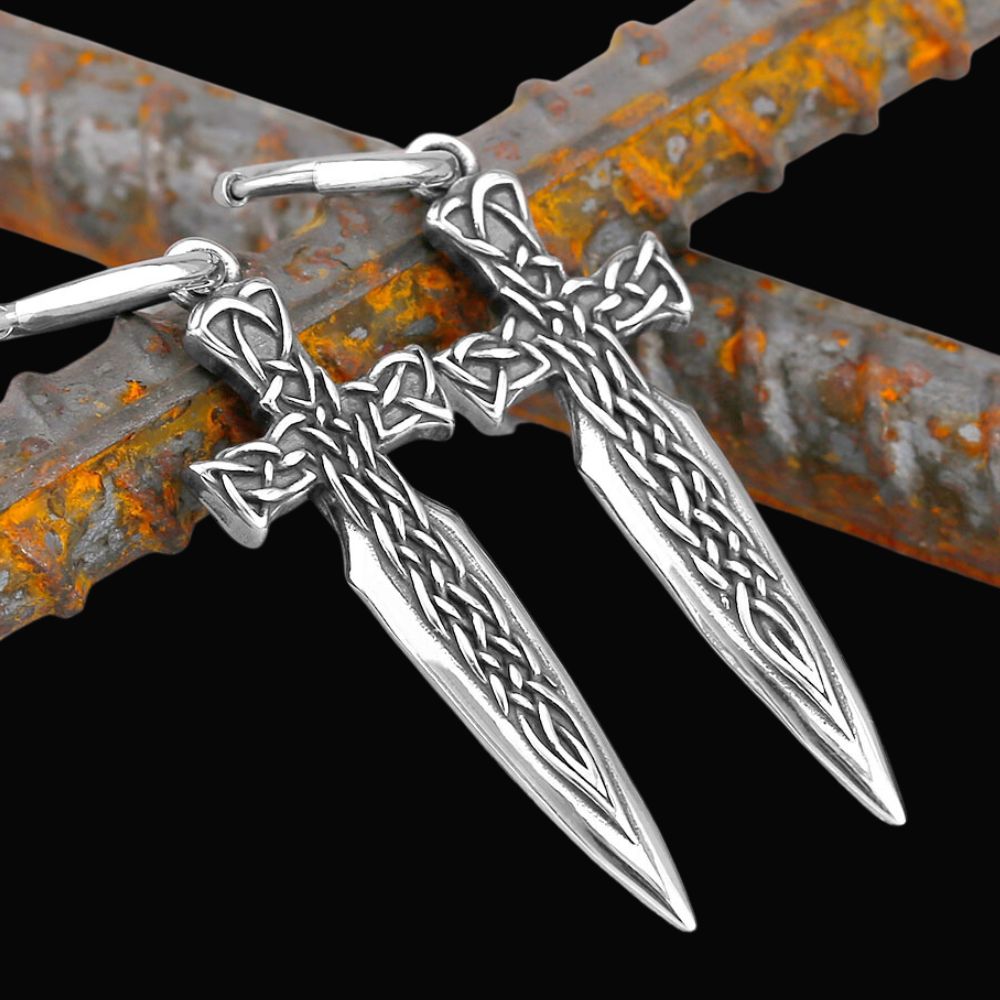 Nordic Sword Viking Earrings