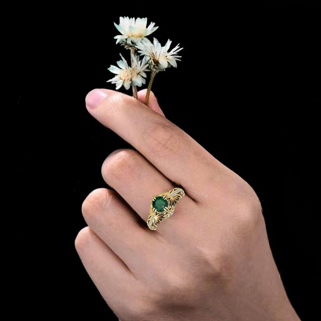 Eternal Grove Ring - Norse Women's Ring - Side Profile | Epic Loot Shop