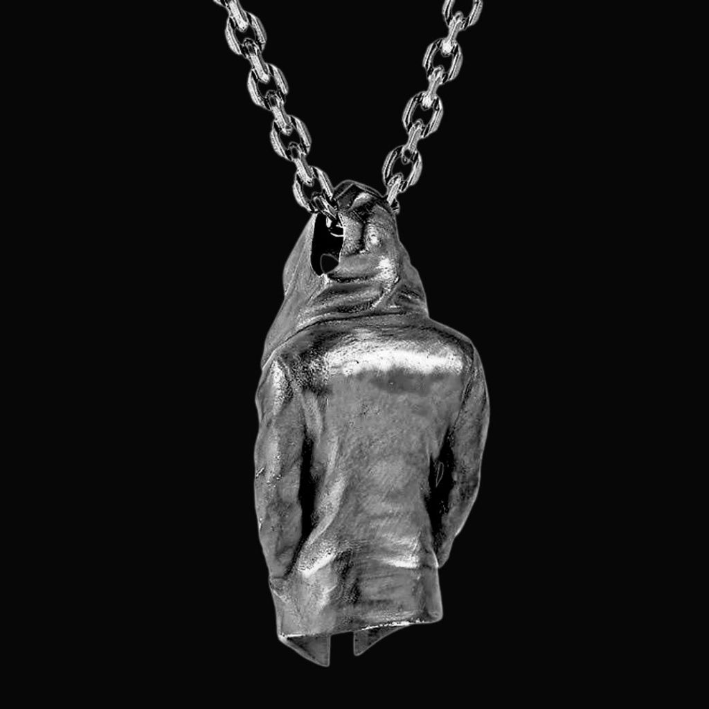 Stealthy Assassin Stainless Steel Pendant - Viking Necklace - Side Profile | Epic Loot Shop
