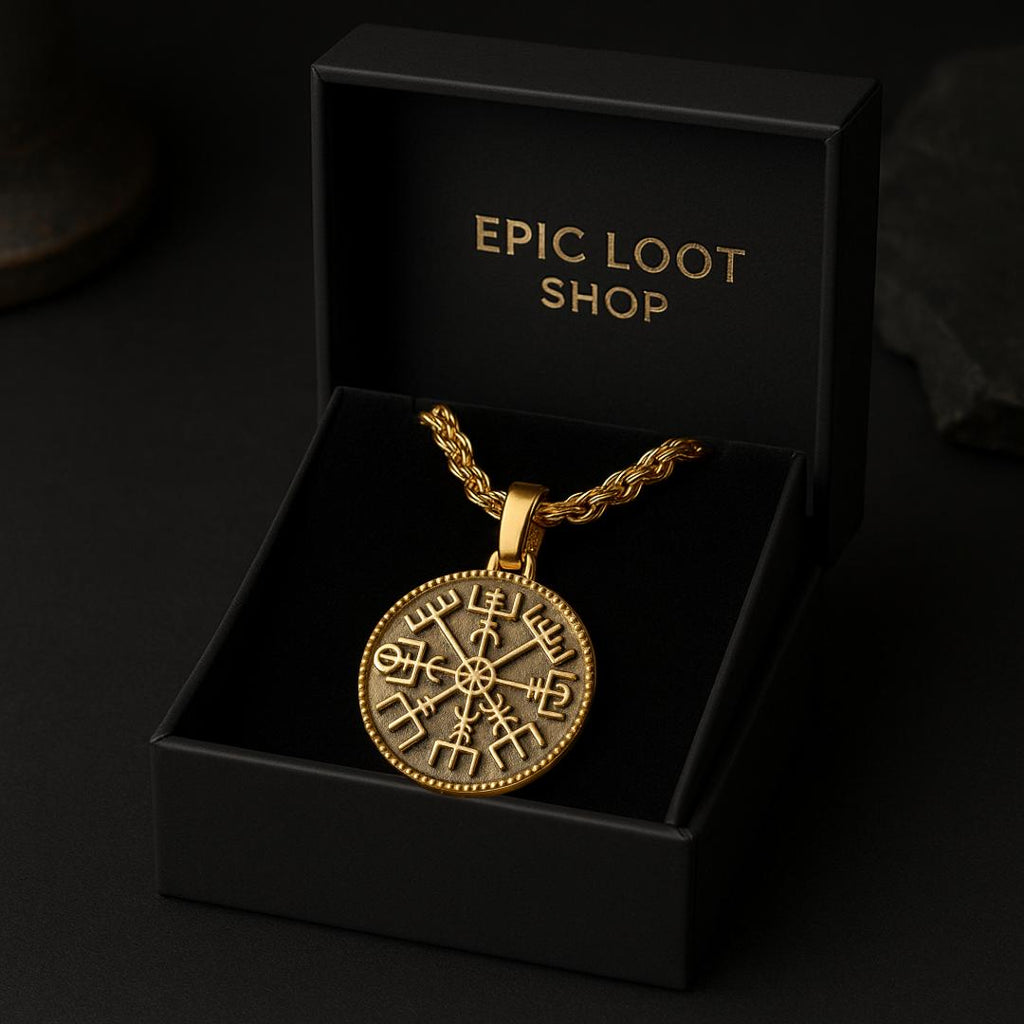 Vegvisir Compass Necklace
