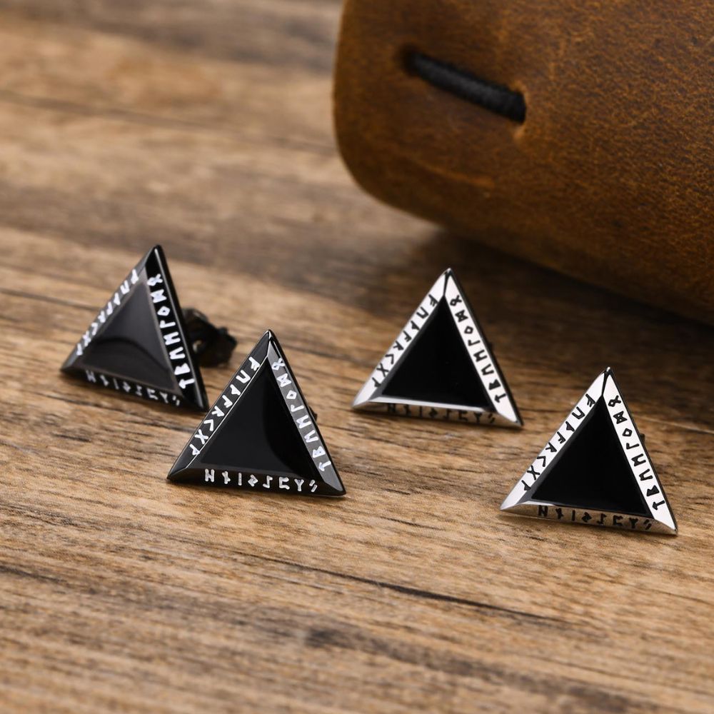 Nordic Runes Viking Earrings