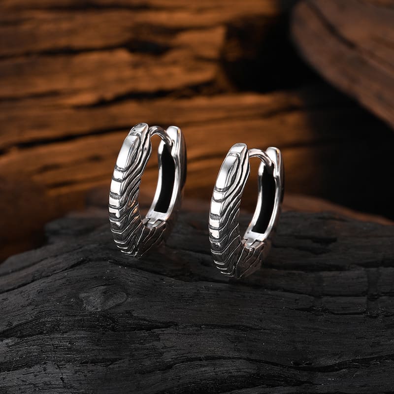 Vintage Nordic Style Viking Earrings - Viking Jewelry For Men - Side Profile | Epic Loot Shop