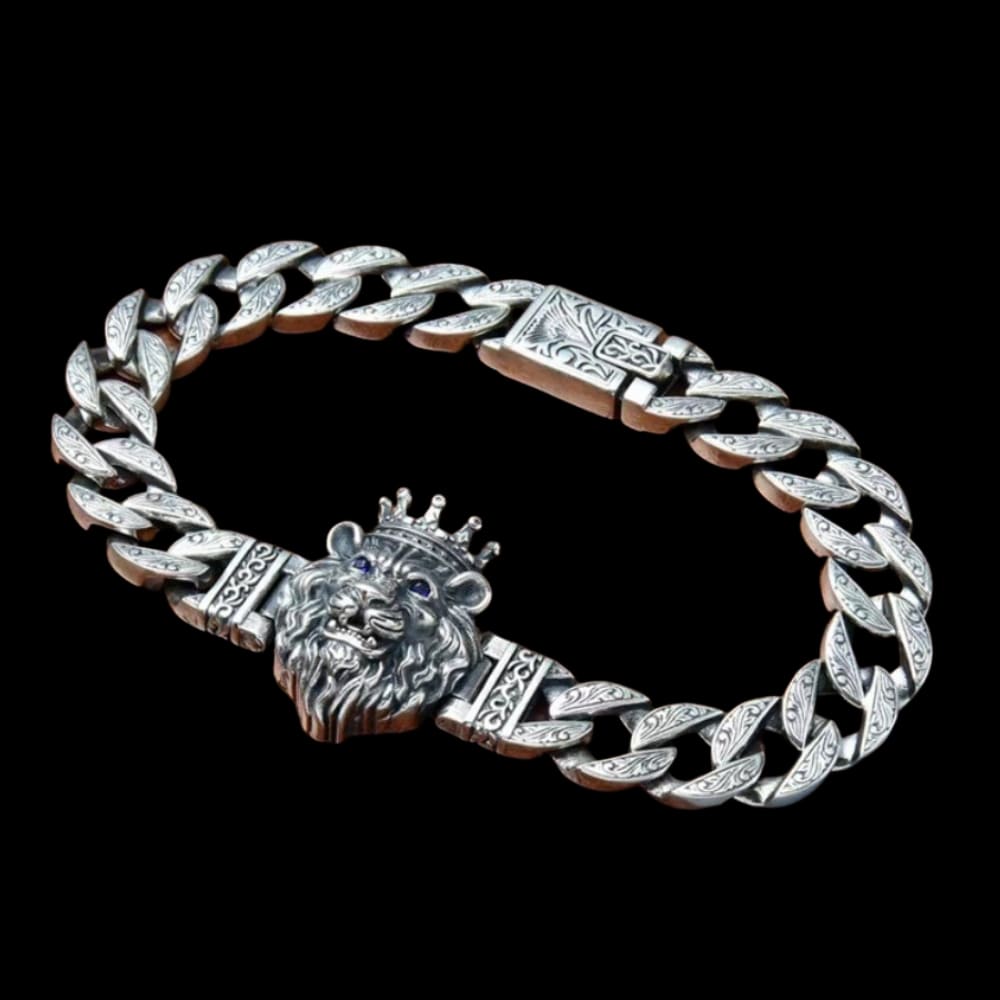 925 Silver Nemean Lion Sovereign Bracelet