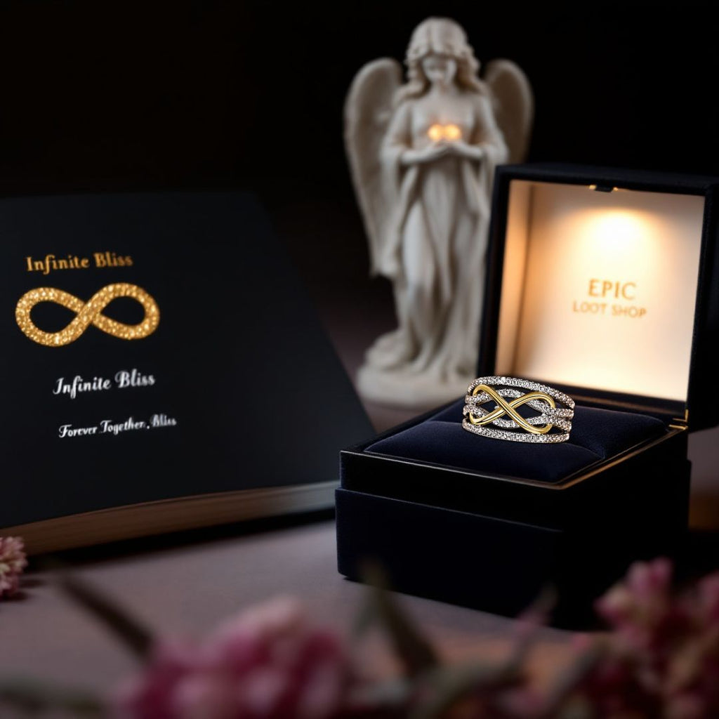Infinite Bliss - Norse Women's Ring - Side Profile | Epic Loot Shop
