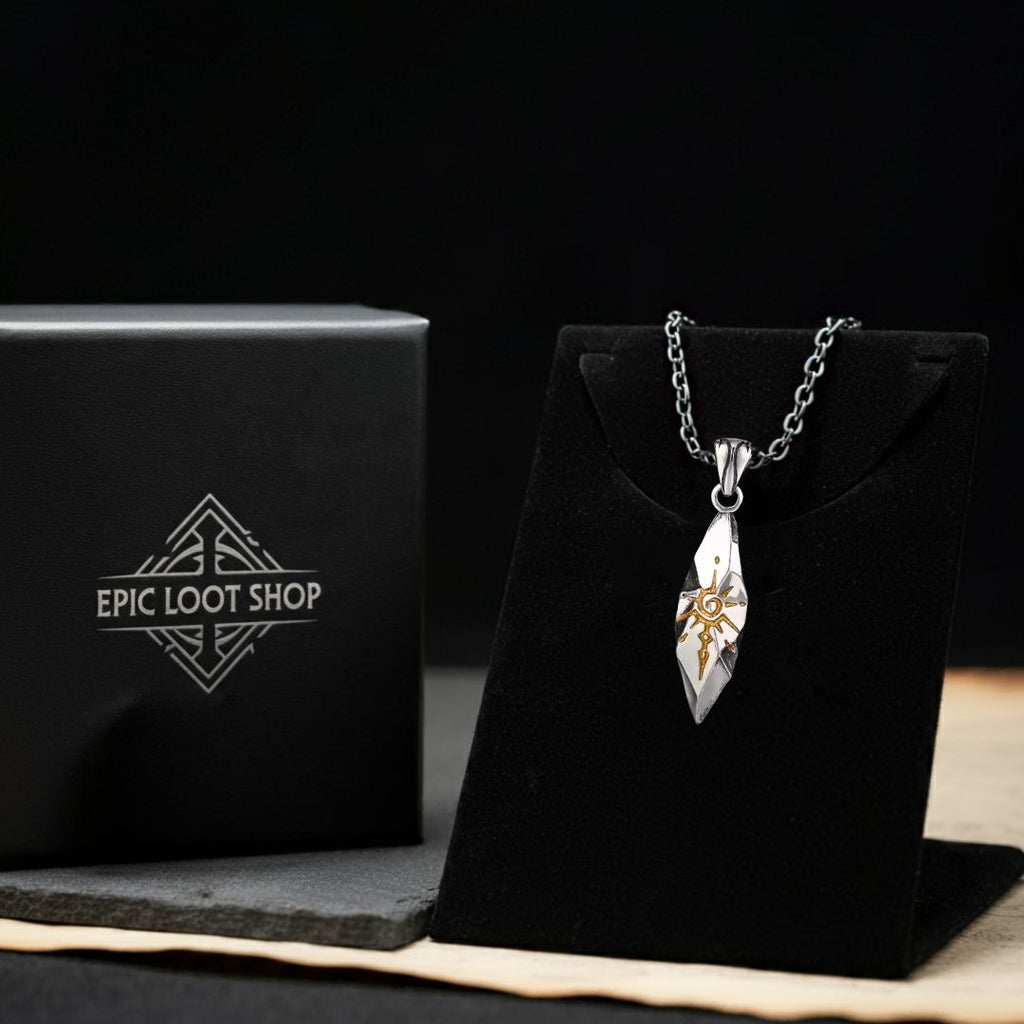 Polaris Compass Pendant - Viking Necklace - Side Profile | Epic Loot Shop