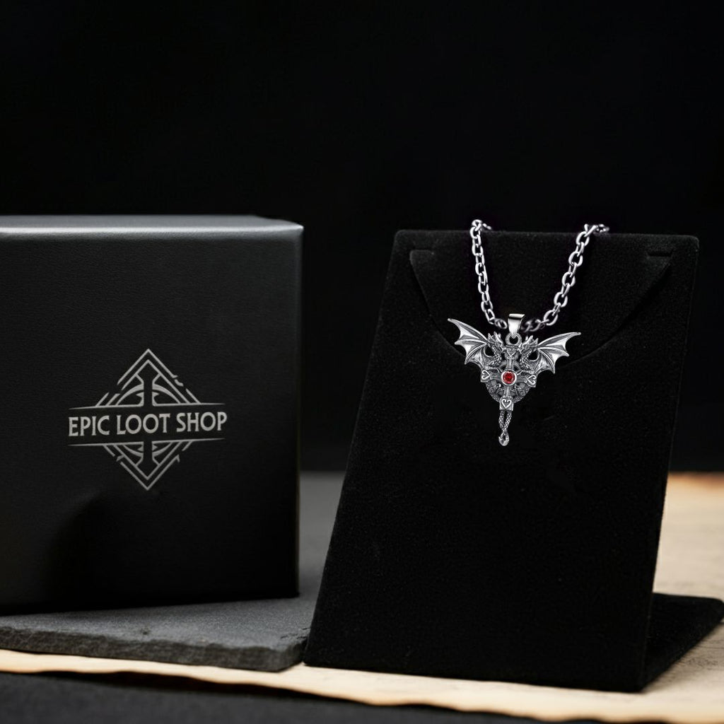 Twin Dragon Guardian Pendant