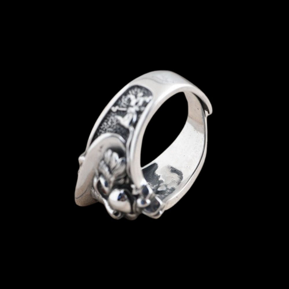 Norse Feline Guardian Ring - Viking Rings For Men - Authentic Design View | Epic Loot Shop