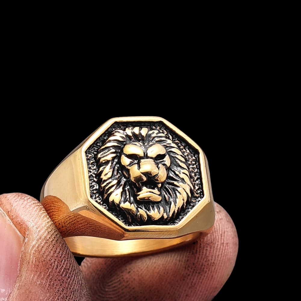 Ancient Greek Lion Valor Ring