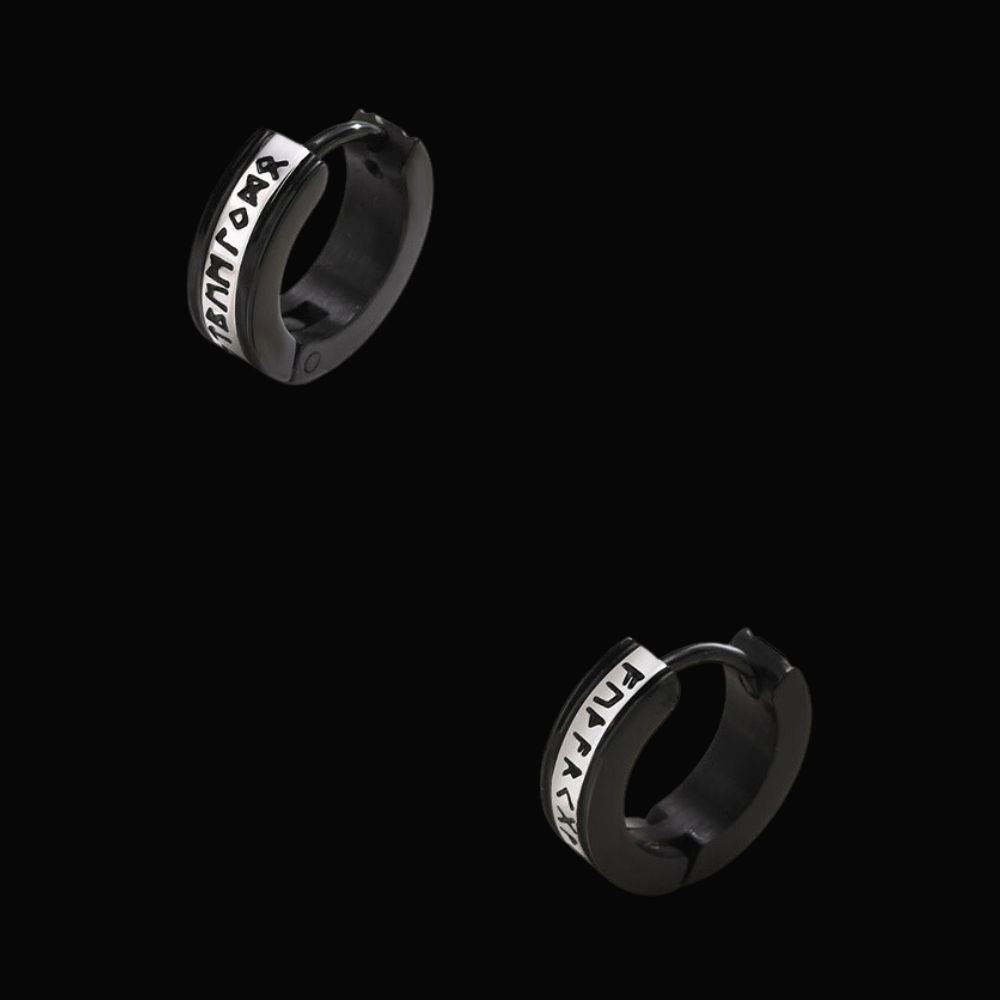 Runic Nordic Viking Earrings