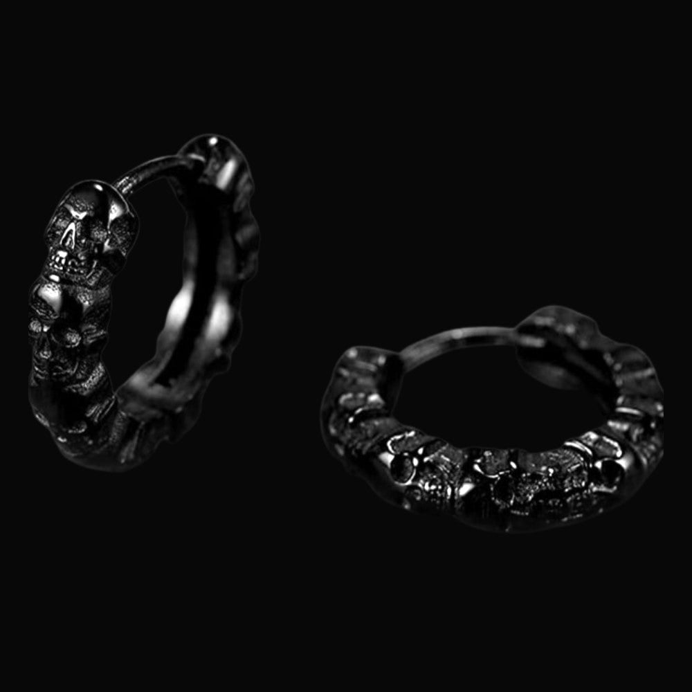Skull Mens Viking Earrings
