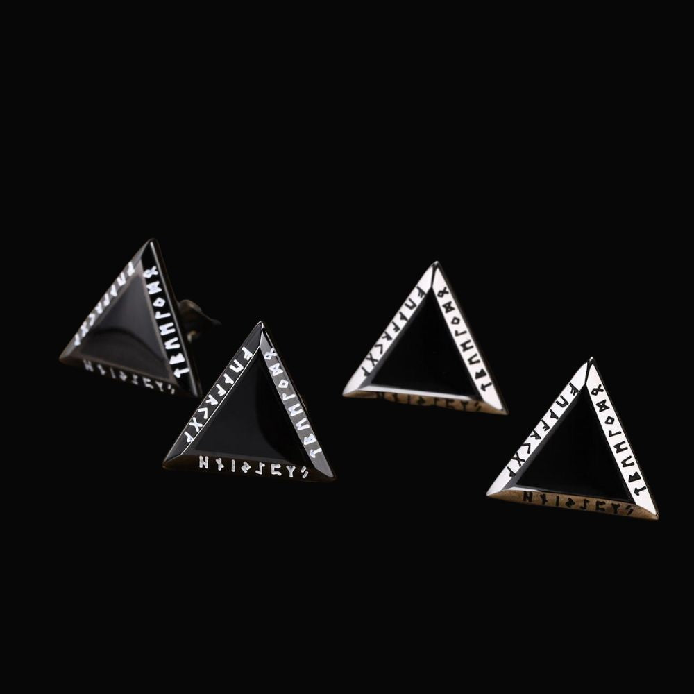 Nordic Runes Viking Earrings